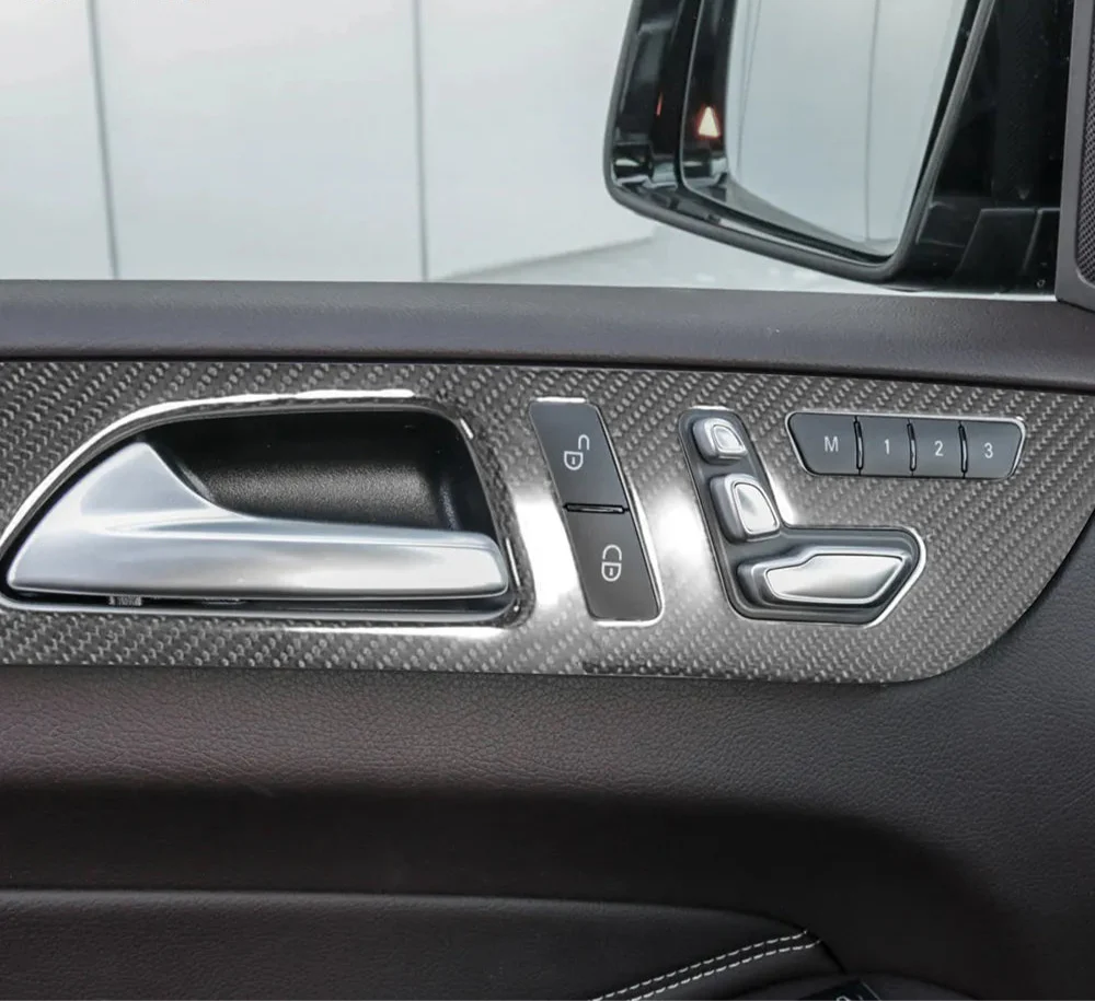 Carbon Fiber Interior Dash Board/ Door Panels - Mercedes GLE GLS 2015-2018 7Pcs