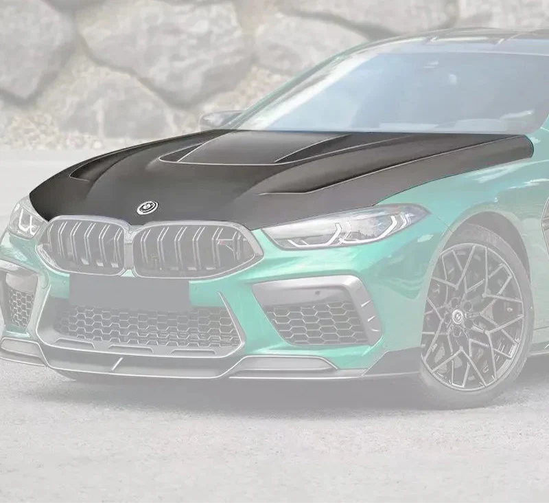 Dry Carbon Fiber Paktech Engine Hood Bonnet - BMW M8 F91 F92 F93