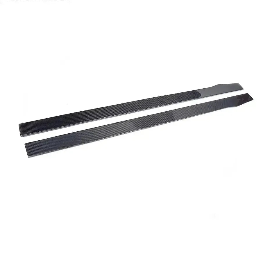Mercedes C63 AMG Carbon Fiber Side Skirt Extensions