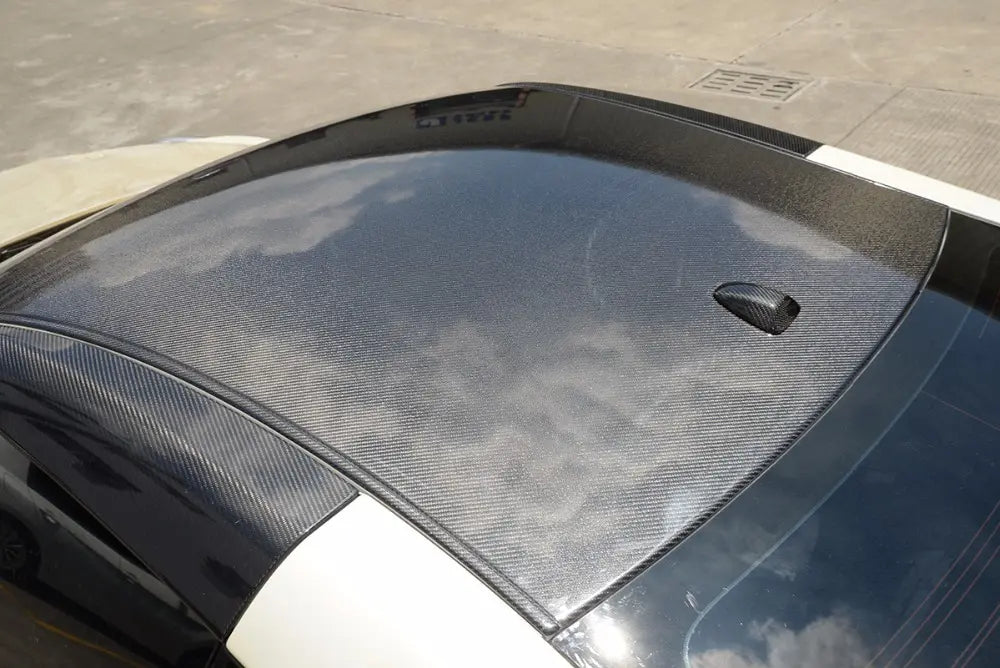 Carbon Fiber Roof Cover Overlay - Nissan R35 GT-R Base Coupe 2009-2015