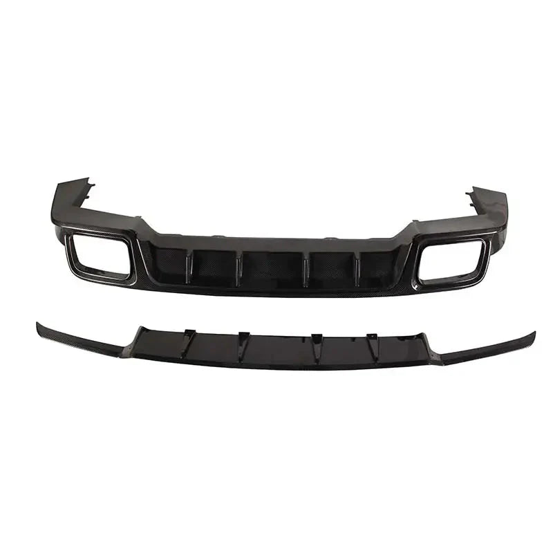 Paktechz Dry Carbon Fiber Rear Diffuser - Porsche Cayenne Coupe Turbo 9YA 9Y0 9Y3