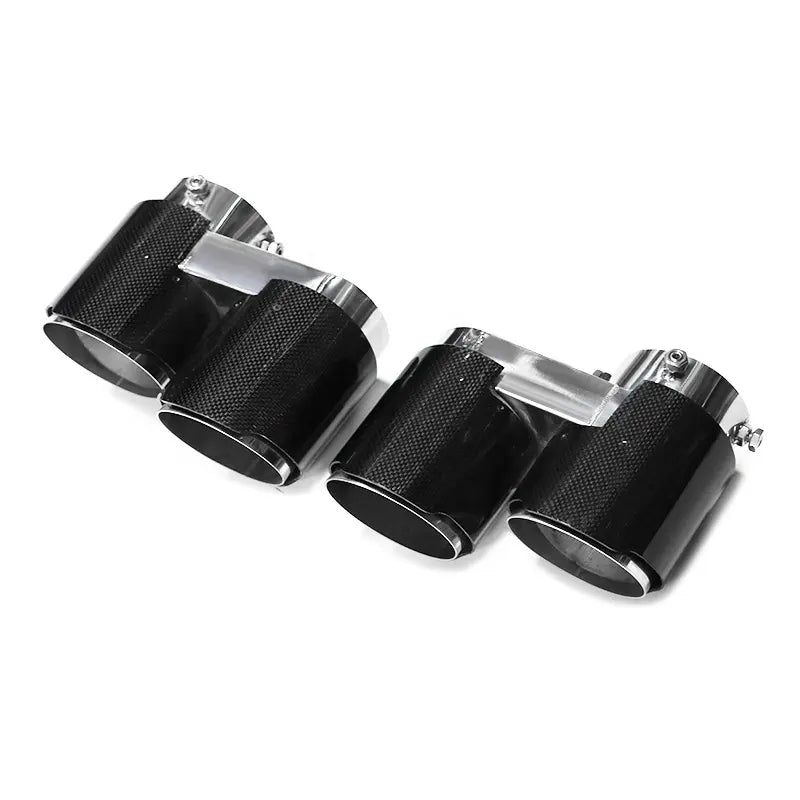 Carbon Fiber V2 Quad Style Exhaust Tips -  BMW G05 X5 G06 X6 G07 X7 2019+