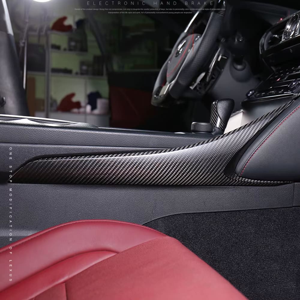 Prepreg Carbon Fiber Center Console Side Trim - Lexus IS IS250 IS300 IS350 F Sport 2014-2017