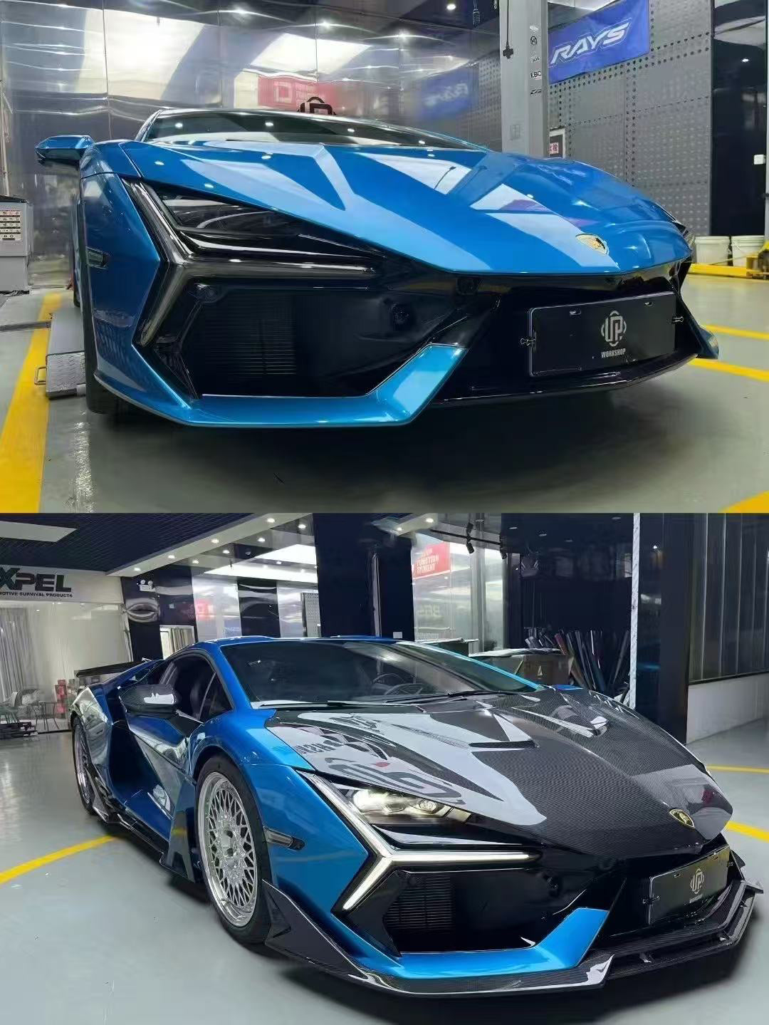 Carbon Fiber Dk Style Front Hood Bonnet Cover - Lamborghini Revuelto