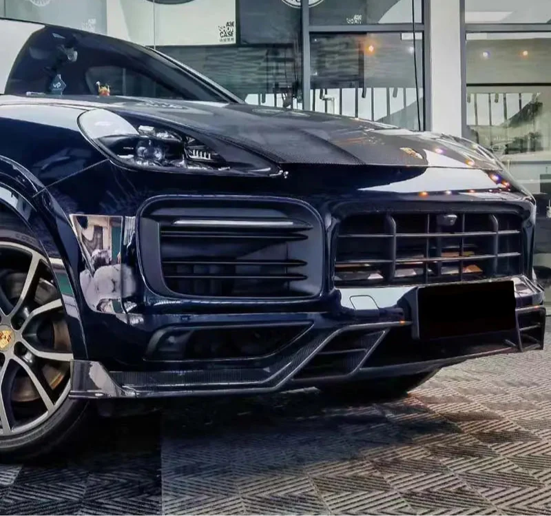 Paktechz Dry Carbon Fiber Front Splitter Lip - Porsche Cayenne S GTS Couper 9YA 9Y0 9Y3