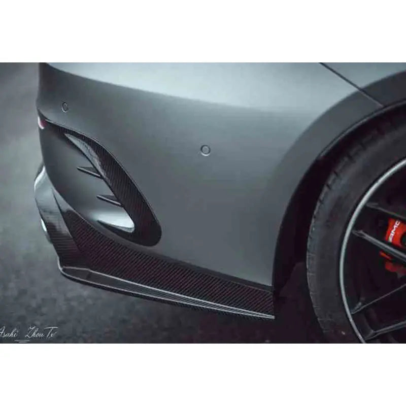 Carbon Fiber Rear Bumper Trim Fin Set - Mercedes BENZ AMG C43 W205 Coupe