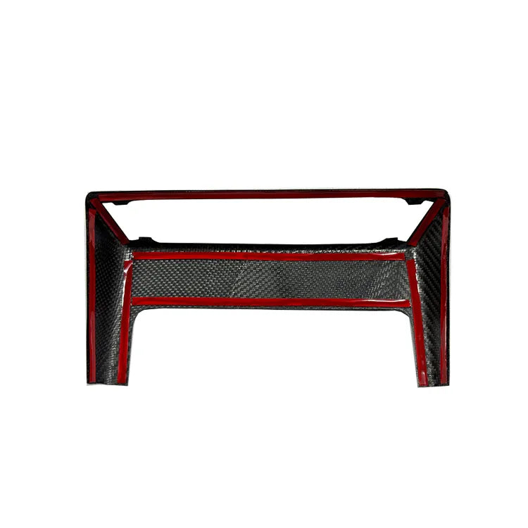 Carbon Fiber Center Console Air Conditioner Vent Panel Trim - Porsche 911 2019-2024