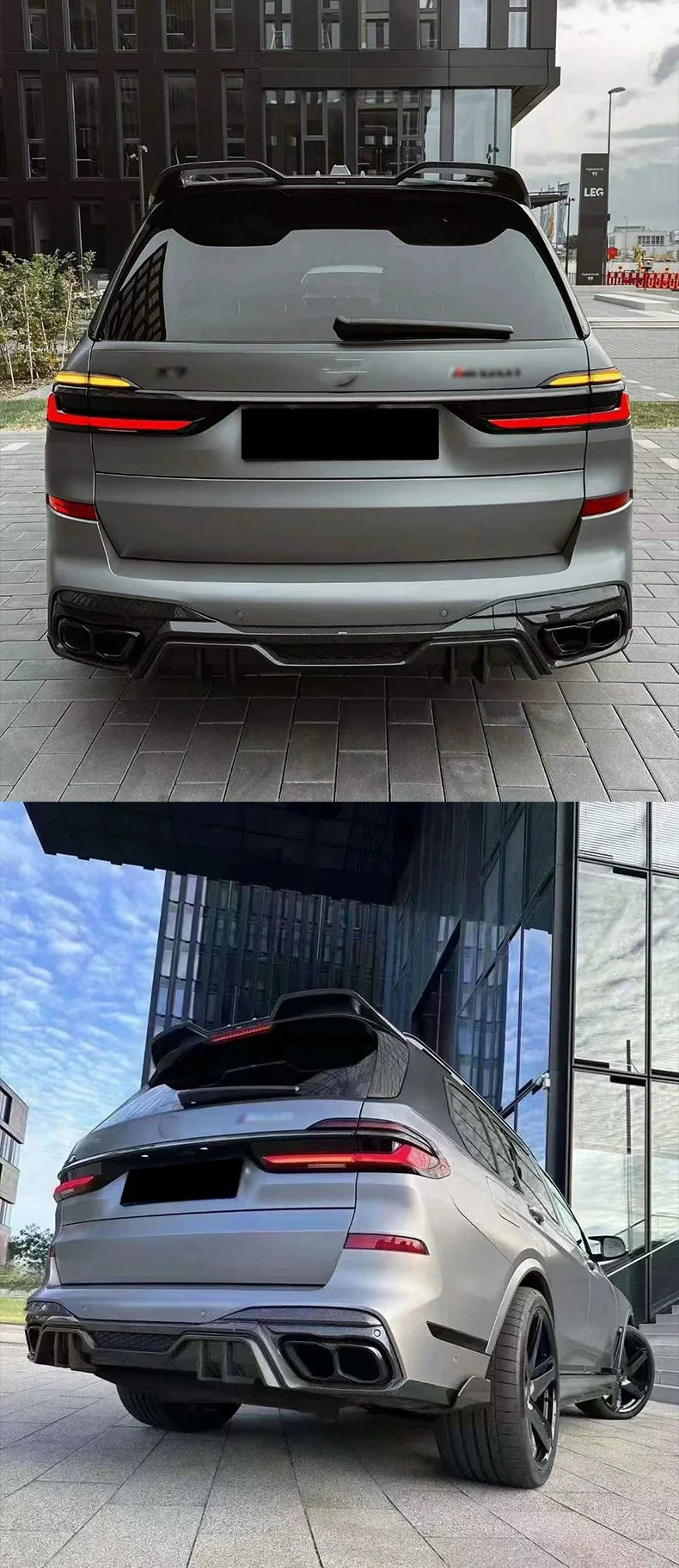 Carbon Fiber LD Style Rear Diffuser -  BMW X7 G07