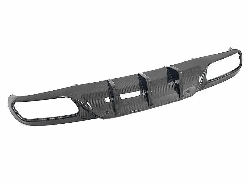 Mercedes C63 W205 Coupe Carbon Fiber Rear Finned Diffuser