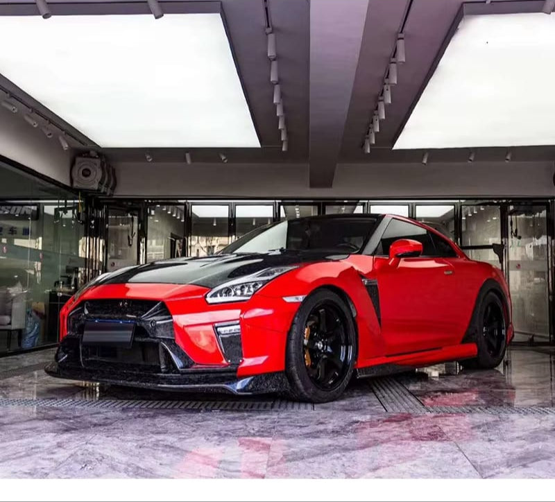 Carbon Fiber VRS Style Front Bumper w/ Front Lip - Nissan GTR R35