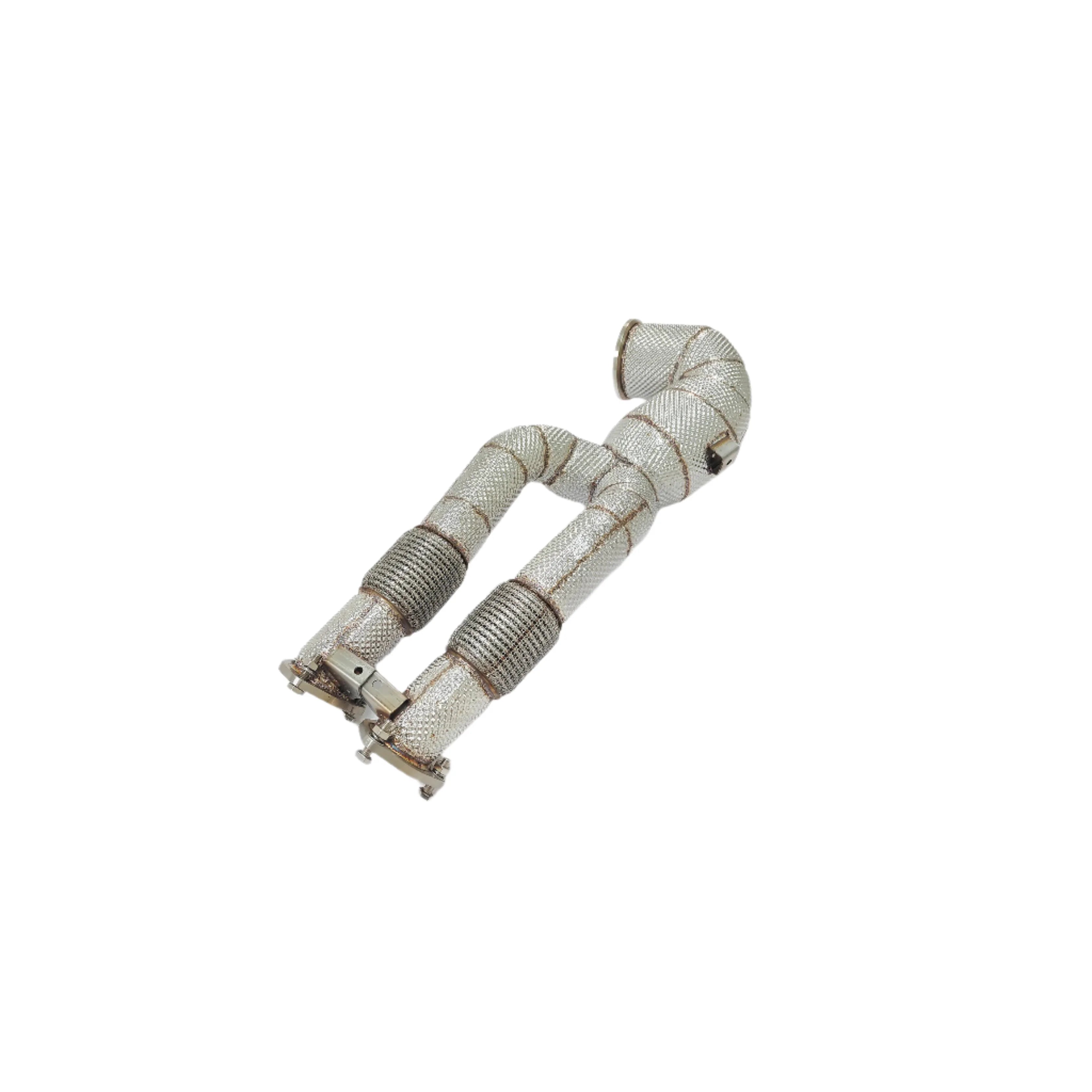 Racing High Flow Downpipe W/ Heatshield w/ Heat Shield - Audi TTRS RS3 2.5T