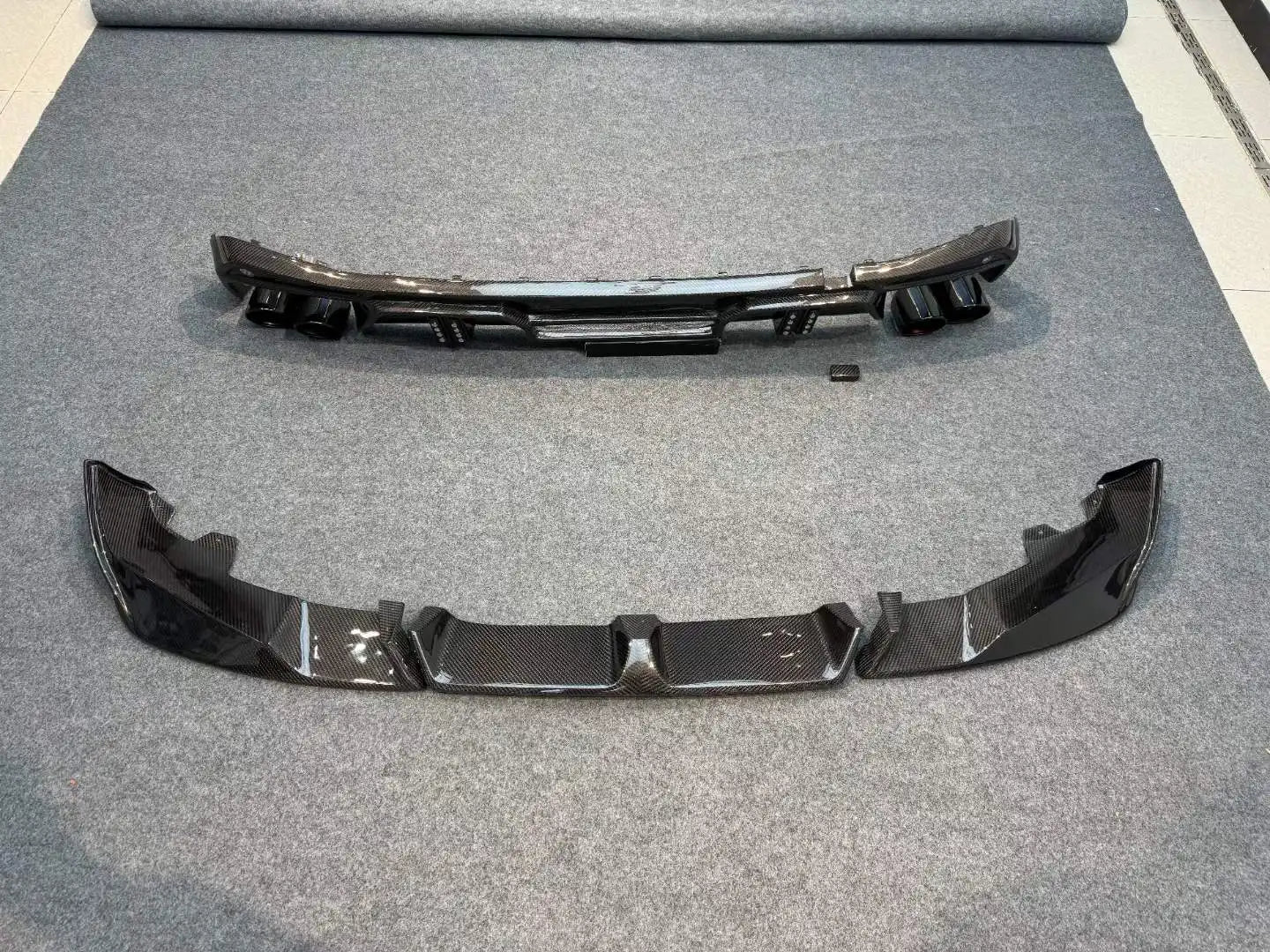 Carbon Fiber LD Front Lip & Rear Diffuser Combo -  BMW G05 X5 LCI