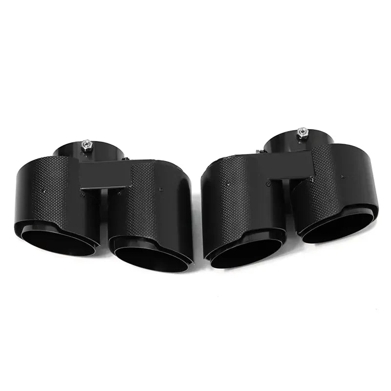 Carbon Fiber V2 Quad Style Exhaust Tips -  BMW G05 X5 G06 X6 G07 X7 2019+