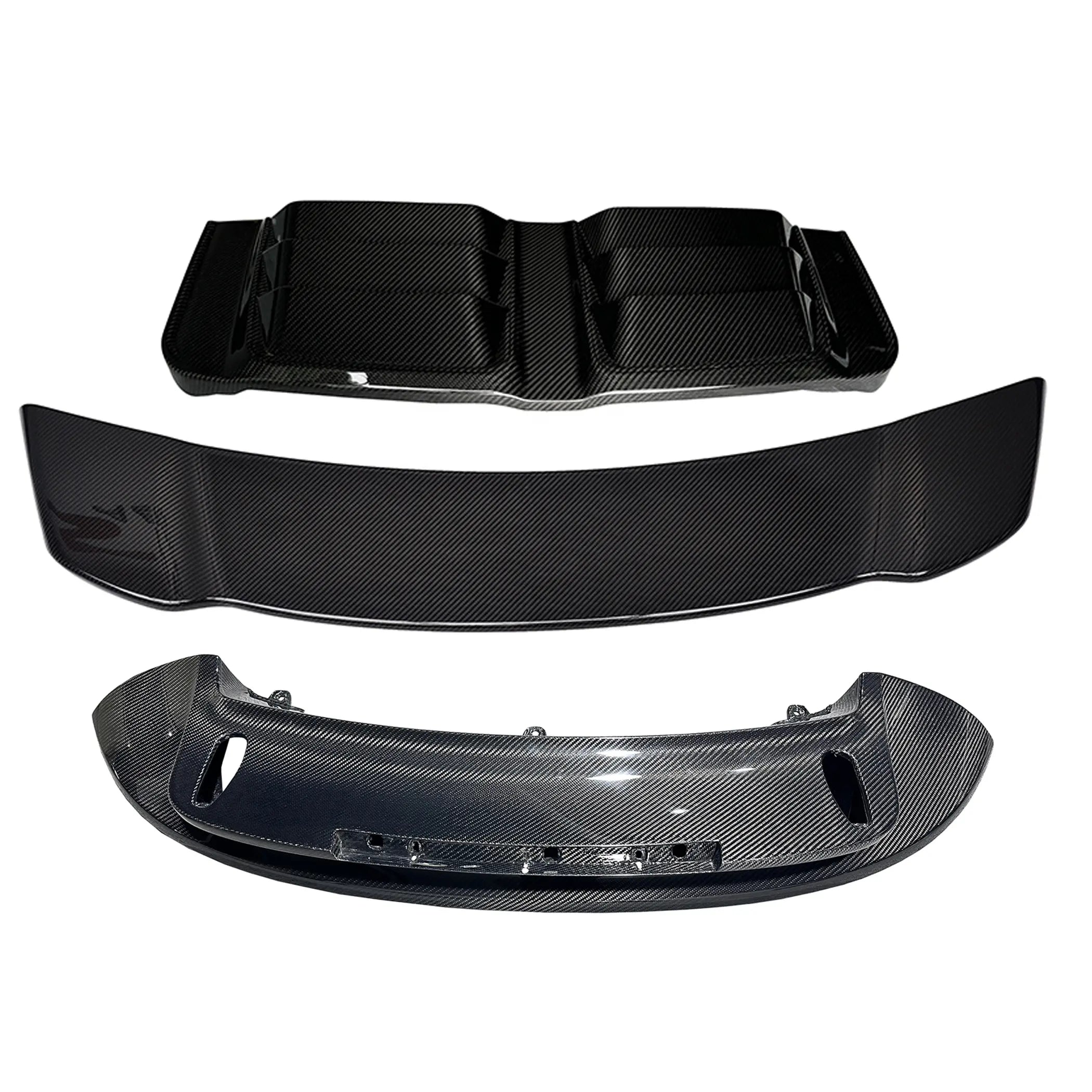 Prepreg Carbon Fiber Rear End DuckTail Spoiler Wing / engine cover Kit - Porsche 911 992 Turbo S