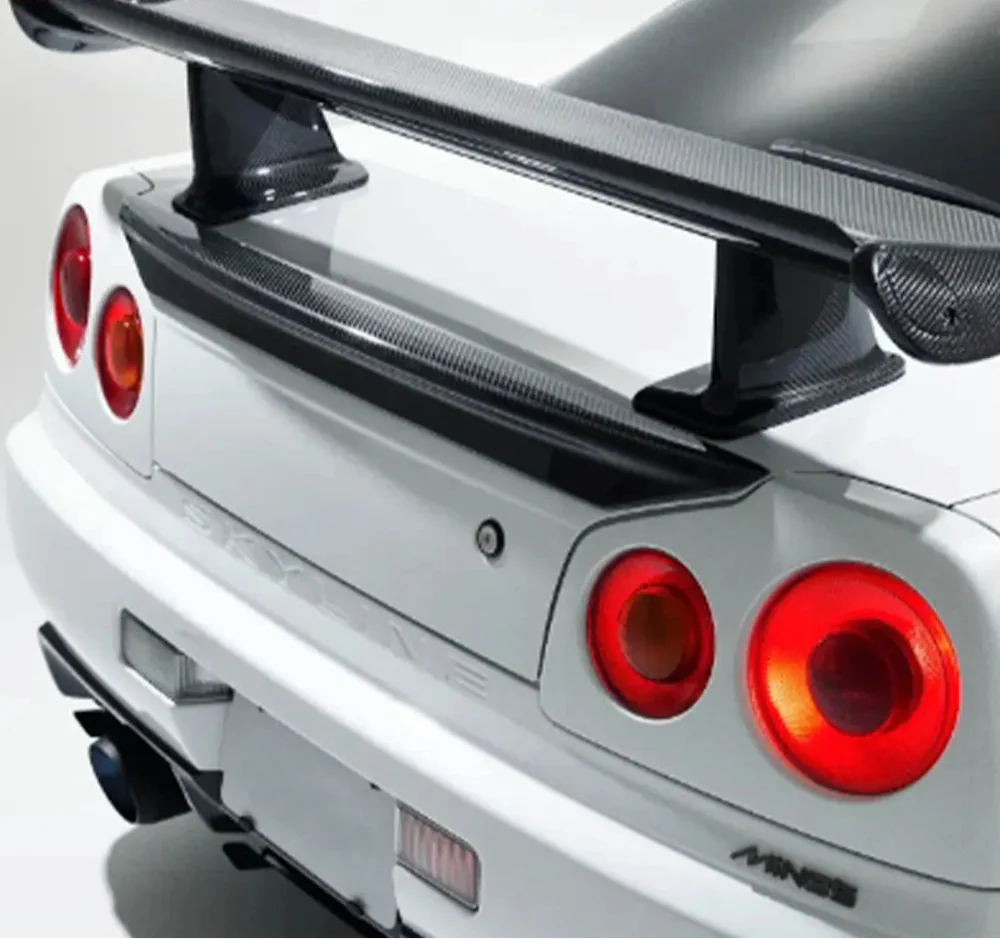 Carbon Fiber J Style Wing Stand Bracket Leg - Nissan Skyline R34 GTR GTT