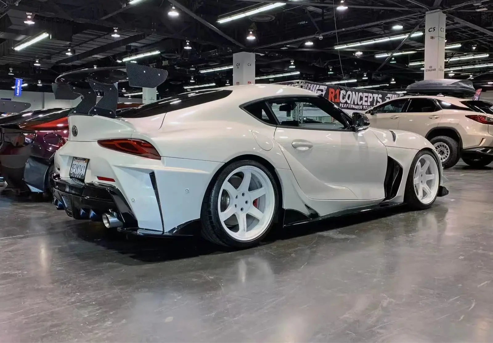 Carbon Fiber Fully Exposed  Rear ING Style Bumper - Toyota Gr Supra A90 A91 Mk5