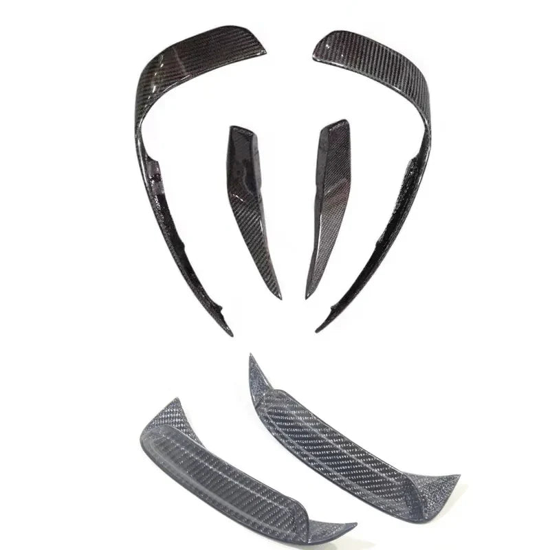 Carbon Fiber Front and Rear Bumper Wind Knife Blade Bumper Trim - Mercedes GLA Class X156 AMG 2013-2018