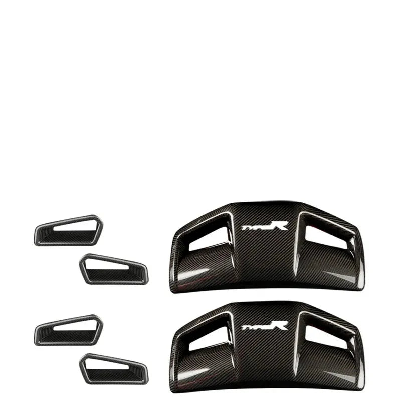 Prepreg Carbon Fiber Seatback Cover Trim - Honda Civic Type R FL5 Gen 11th