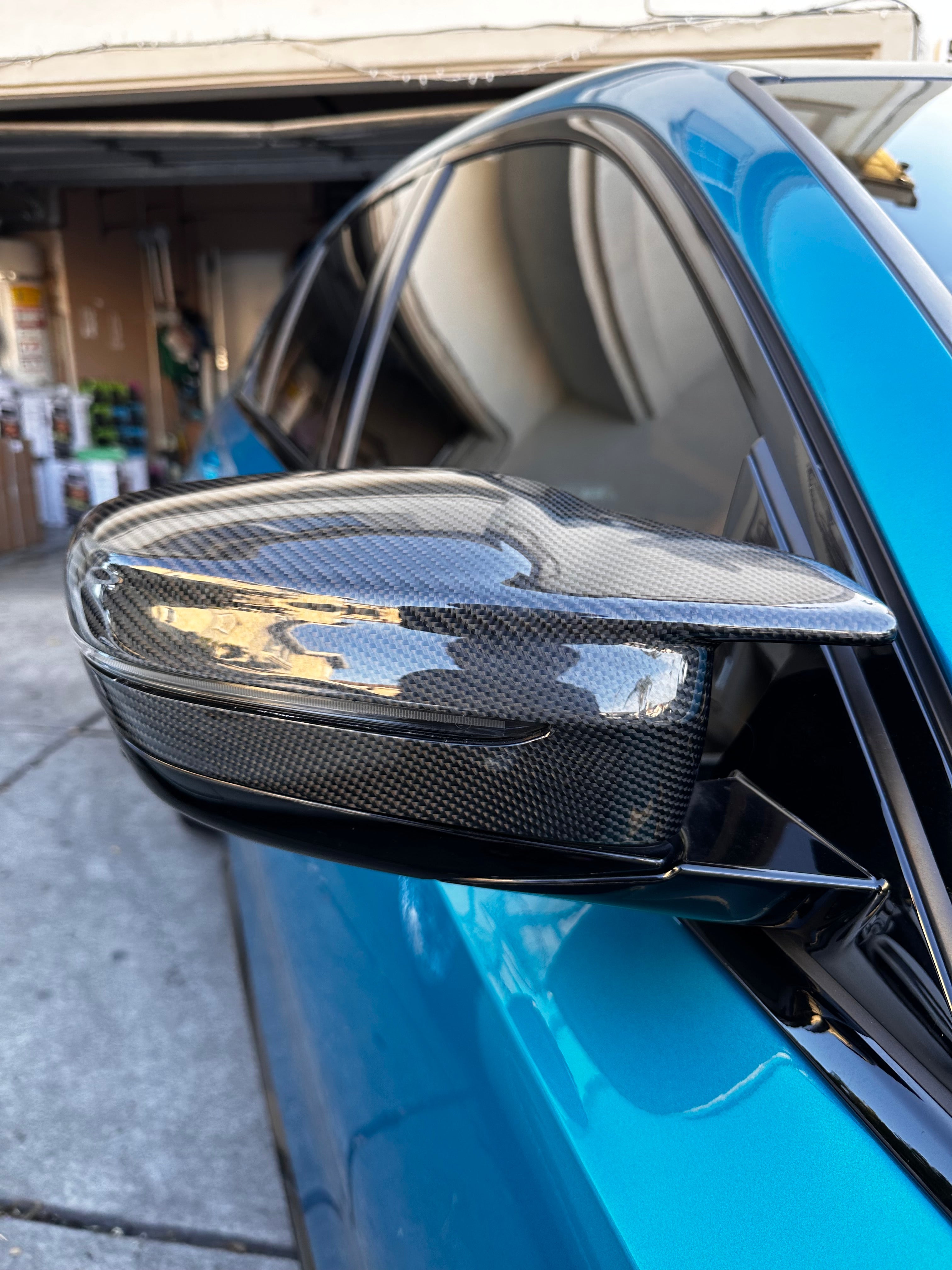 M Style Carbon Fiber Mirror Cap Set for BMW G Chassis