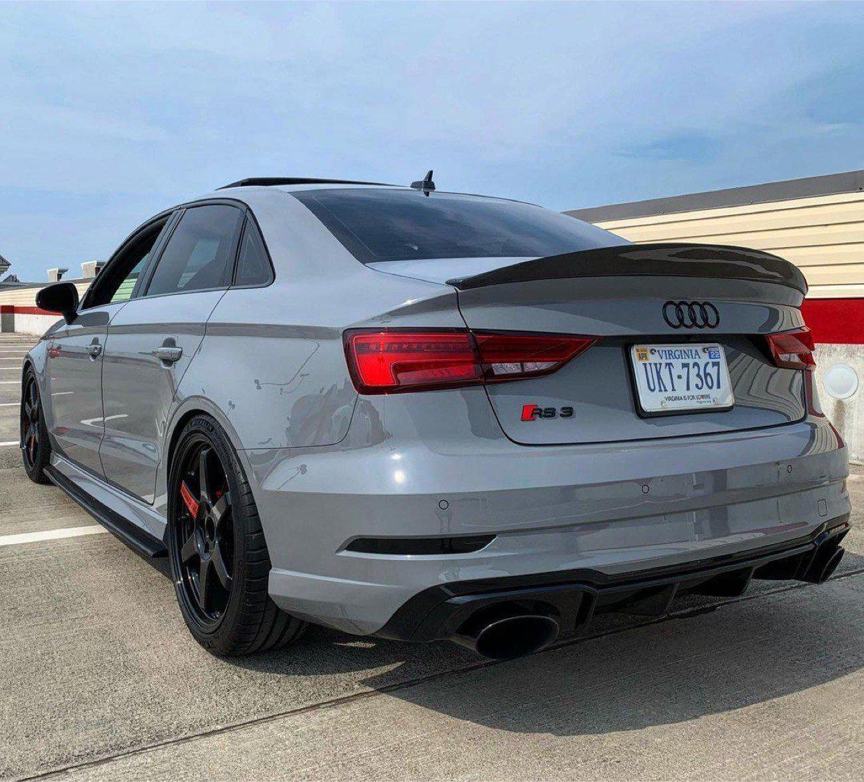 2014-2020 Audi Carbon Fiber High Kick Spoiler A3/S3/RS3