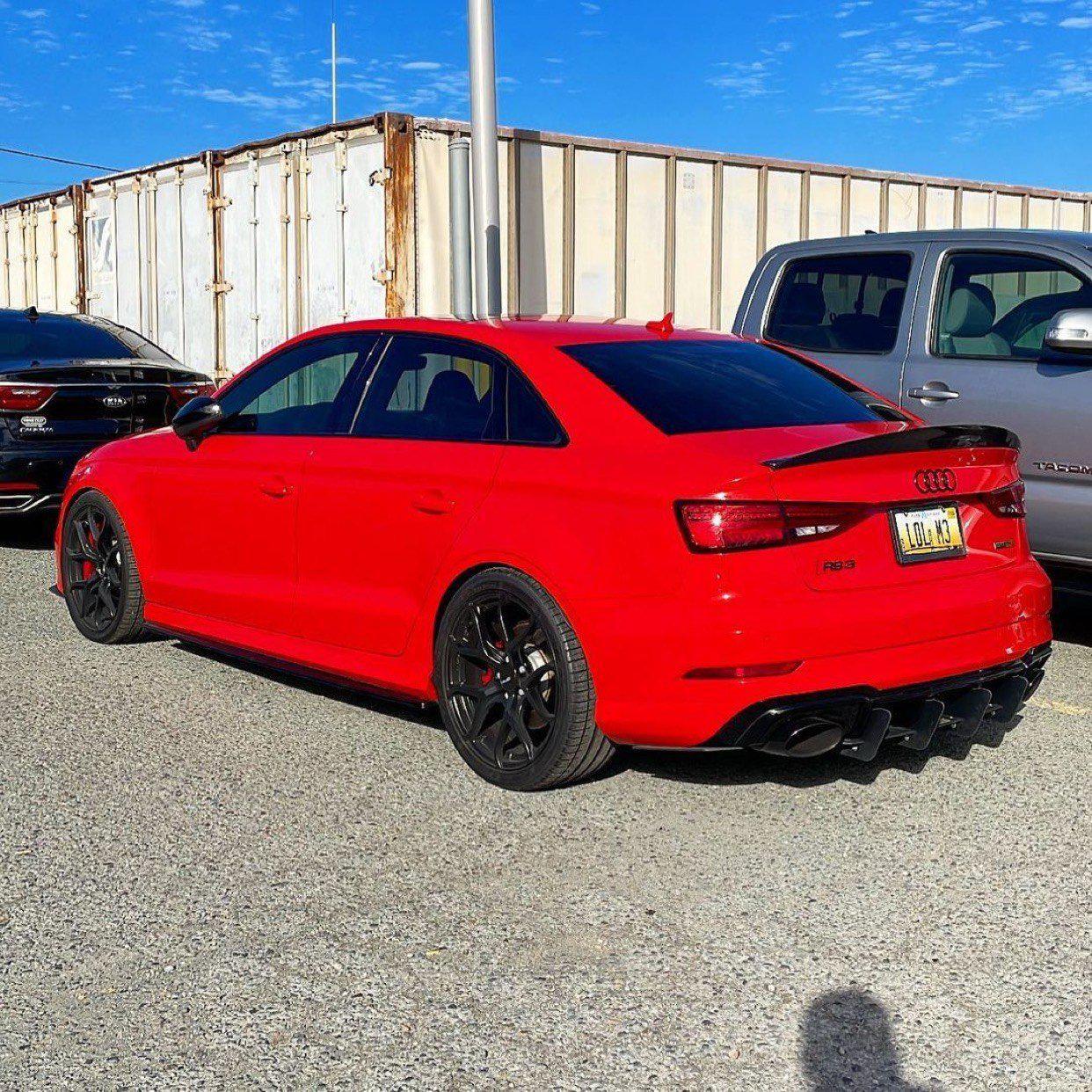 2014-2020 Audi Carbon Fiber High Kick Spoiler A3/S3/RS3