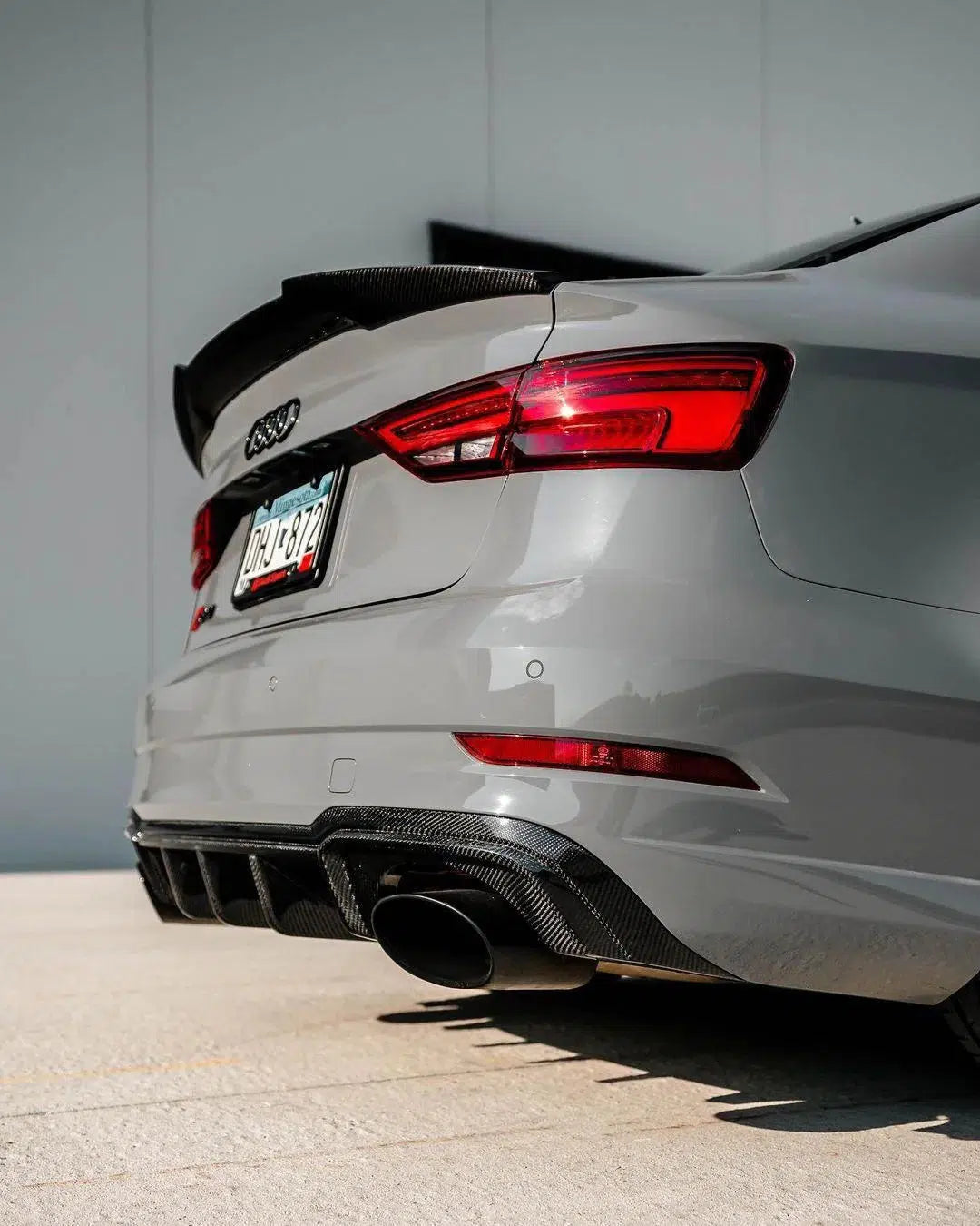 Audi RS3 Carbon Fiber Fin Diffuser