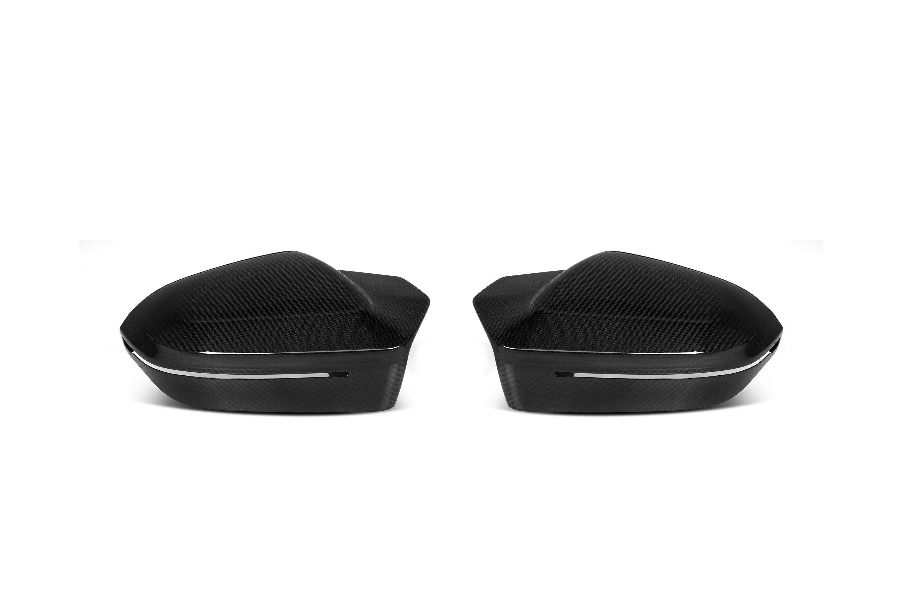 M Style Carbon Fiber Mirror Caps - BMW G60 5 Series & G70 7 Series