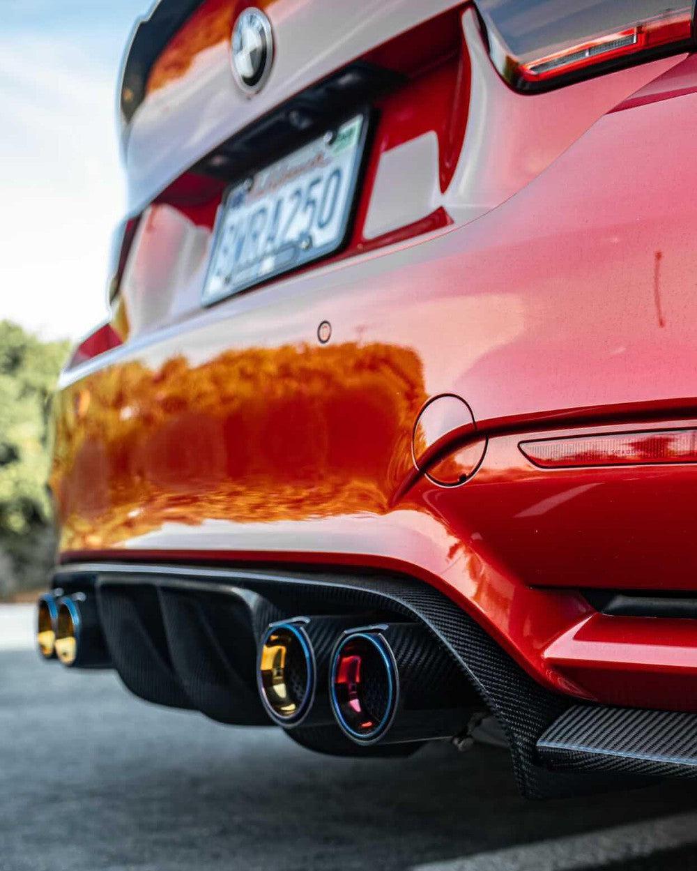 MP Style Carbon Fiber Exhaust Tip Set - BMW F80 M3, F82/F83 M4 & F82 M2