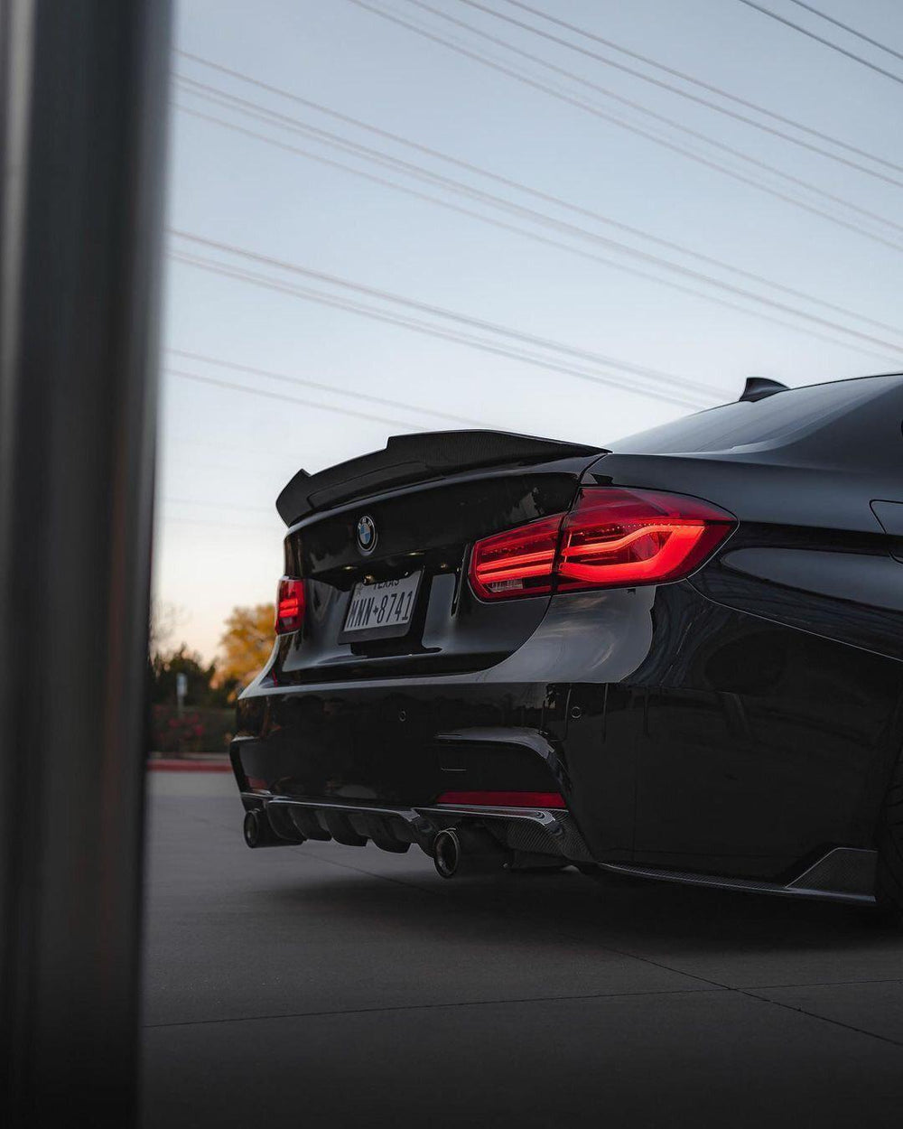 MP Style Carbon Fiber Rear Diffuser - BMW F30 3 Series