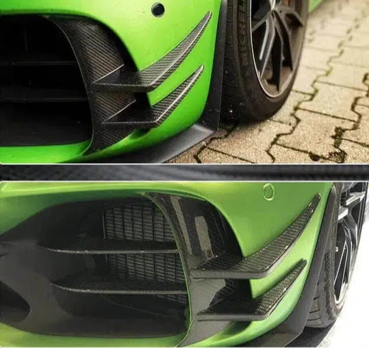 Mercedes AMG GTR Carbon Fiber Front Splitter Canards
