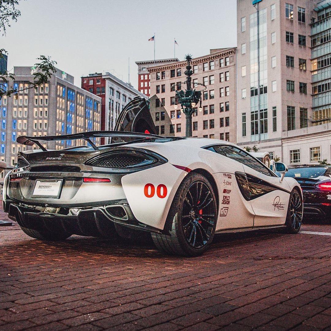 N Style Carbon Fiber Rear Wing - McLaren 570S/570GT/540C