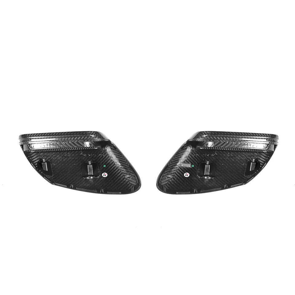OEM Style Carbon Fiber Mirror Cap Set - Porsche Taycan & 911