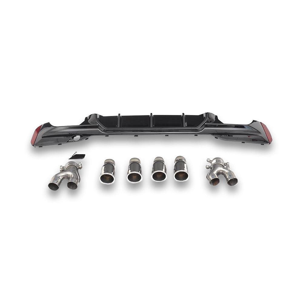 PP Rear Diffuser w/ Exhaust tips - BMW G30 / G38 5 Series