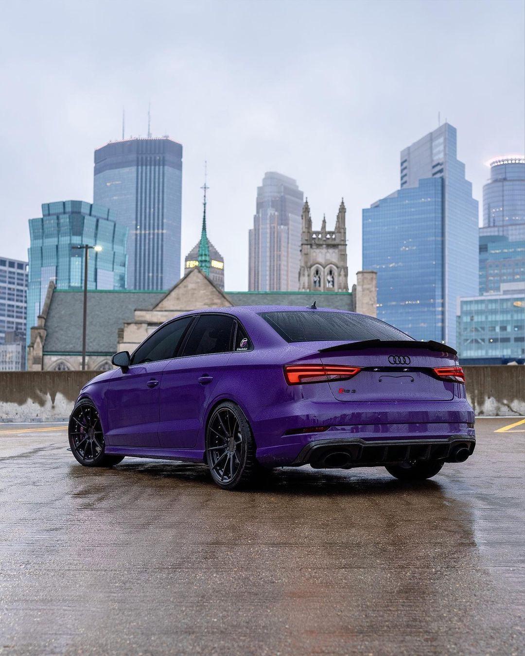 PSM Style High Kick Carbon Fiber Trunk Spoiler - Audi RS3/S3/A3 8V