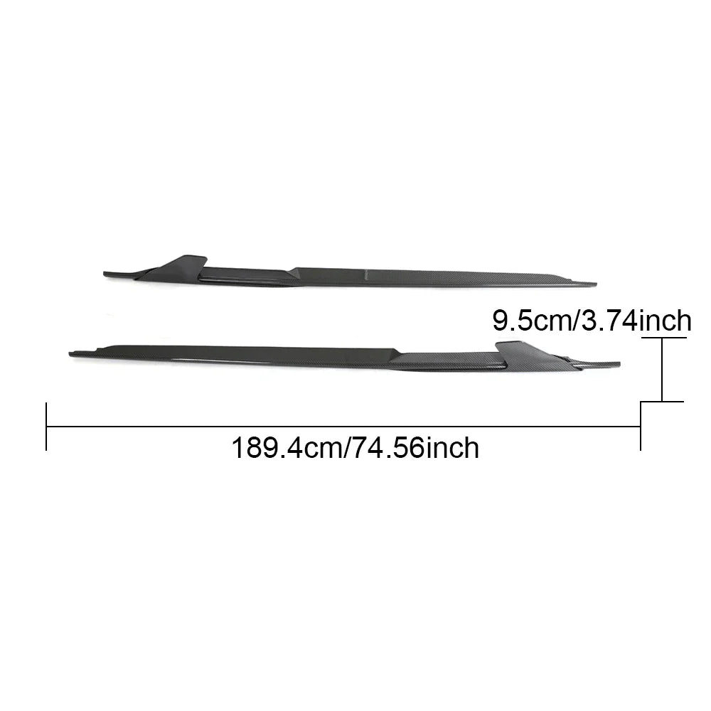 Dry Carbon Fiber Side Skirt Extension - Audi R8 V10 2020-2023