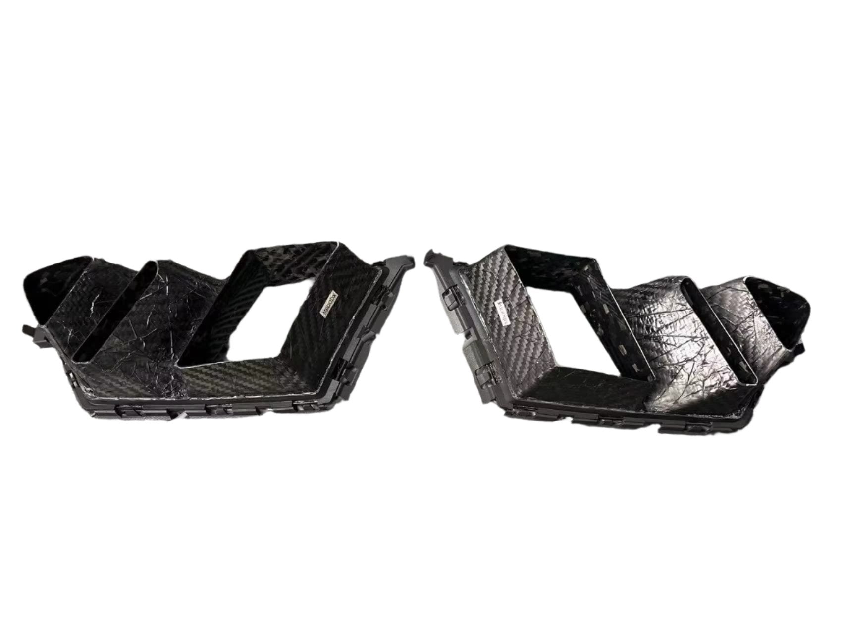 R Style Twin Fin Dry Carbon Fiber Air Ducts - BMW G80/G81/G82/G83 M3 & M4