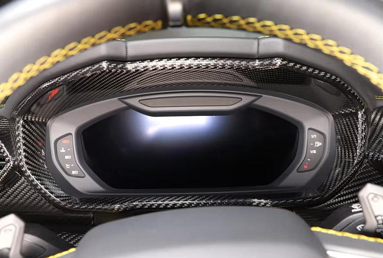 Dry Carbon Fiber Car Dashboard Trim Instrument Trim Cover - Lamborghini URUS 2018-2021