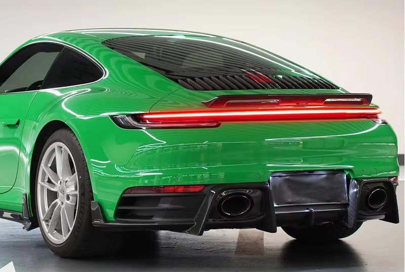GT Style Carbon Fiber Rear Diffuser for Porsche 911 992 Carrera (2019-2023)