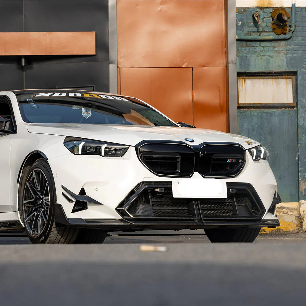Prepreg Carbon Fiber Front Bumper Vent Center Trim - BMW M5 G90 G99