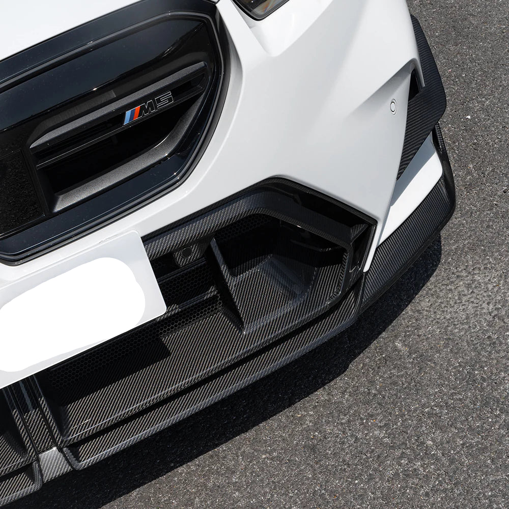 Prepreg Carbon Fiber Front Bumper Vent Center Trim - BMW M5 G90 G99