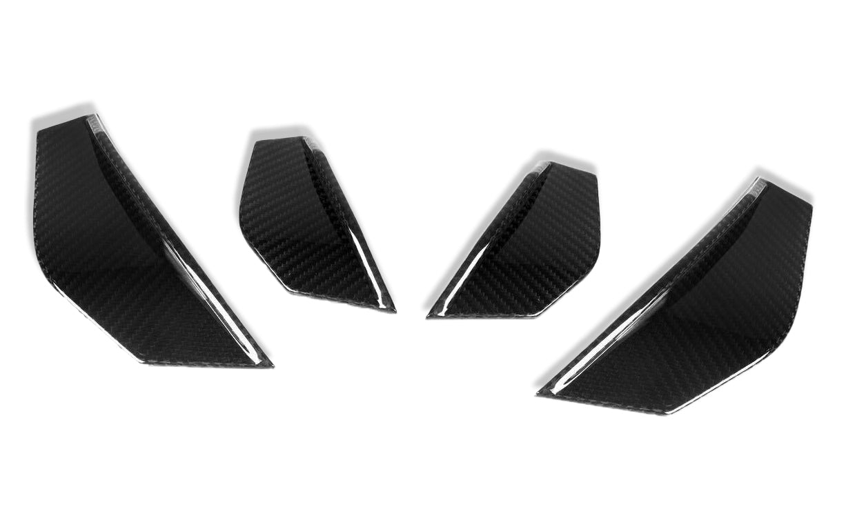 SQ Style Carbon Fiber Front Side Canards - BMW F87 M2