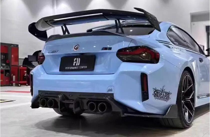 AD Style Carbon Fiber Swan Neck Wing - BMW G87 / F87 M2 & G42 / F22 2 series