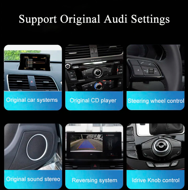 Audi A6 A6L A7 2012-2018 Wireless Apple Carplay 12.3 Screen