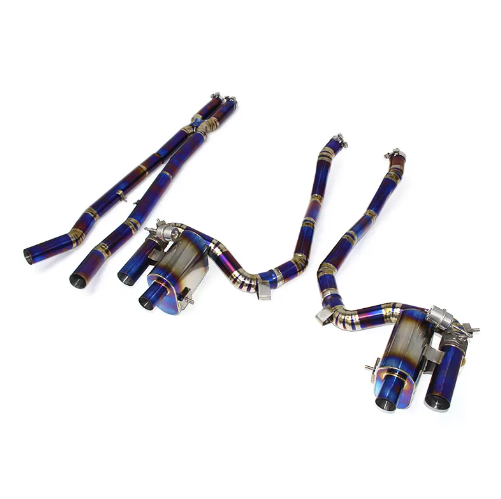 Ferrari 812 Titanium Full Cat Back Exhaust Titanium Mid X-Pipe With Muffler
