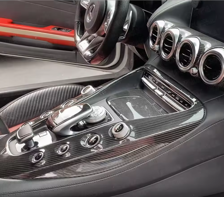 Mercedes AMG GT/GTS/GTC/GTR Carbon Fiber Center Console Trim/ AC Cover