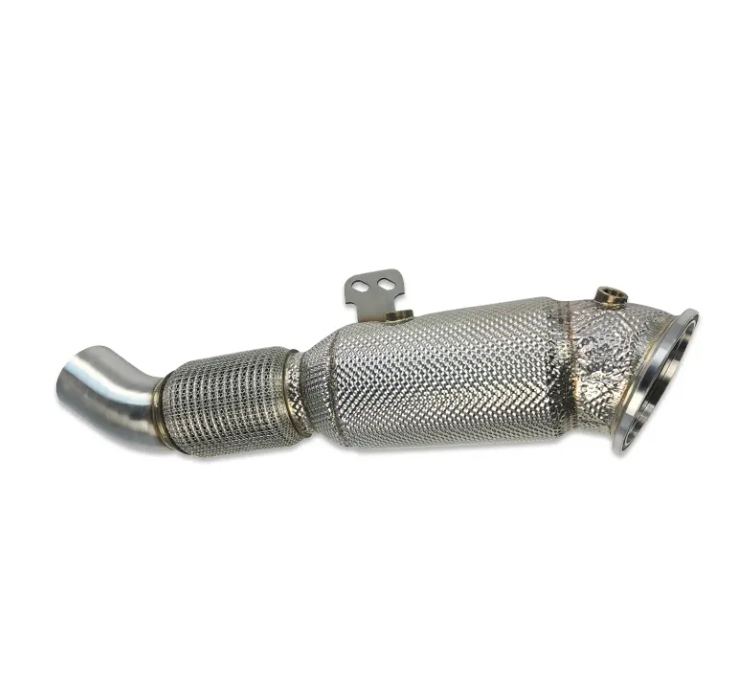 BMW B58 5" Downpipes With Heat Shield Cat Less Or Catted