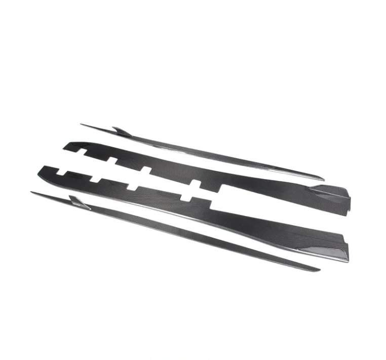 Ferrari F8 Tributo Carbon Fiber Side Skirt Extensions