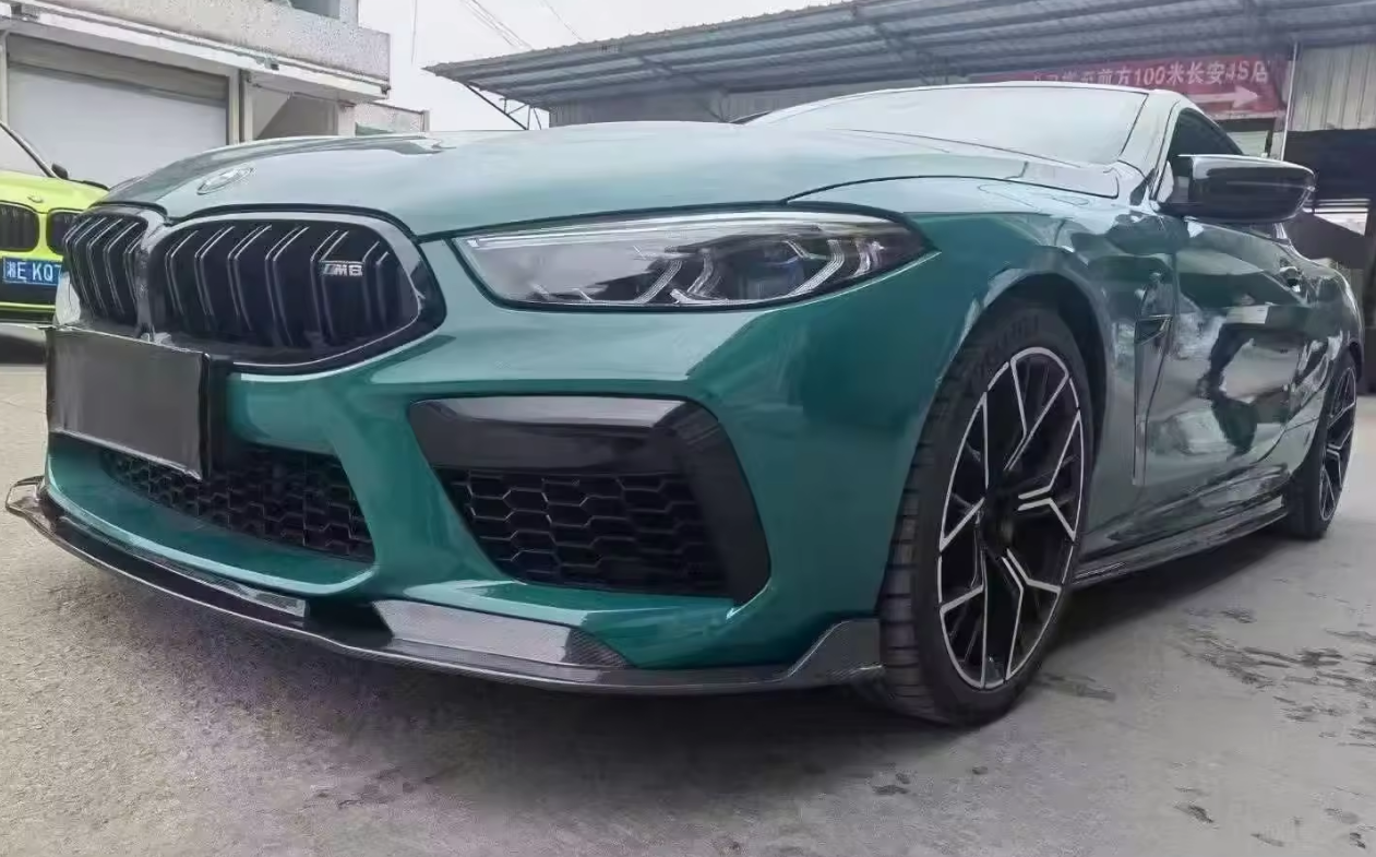 V Style Carbon Fiber Front Lip - BMW F91/F92/F93 M8