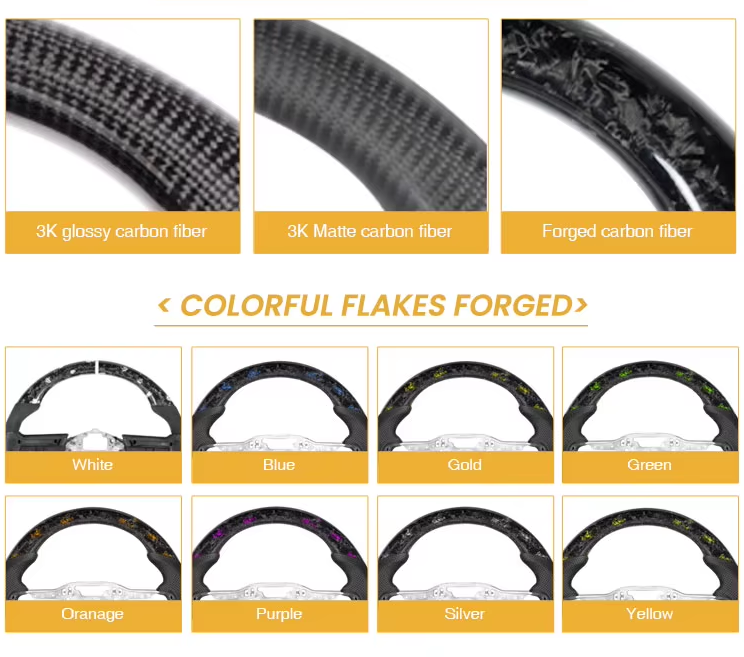 Carbon Fiber Steering Wheel - Dodge Challenger (2015-2023)