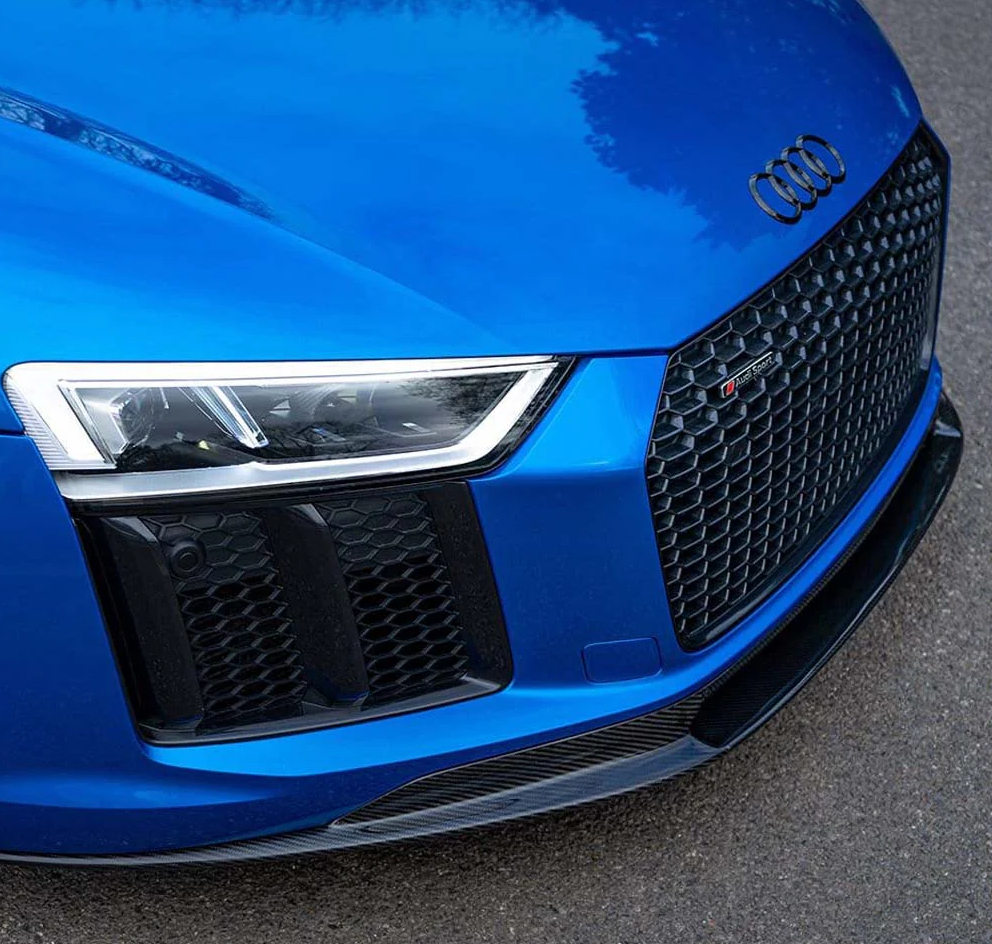 V Style Carbon Fiber Front Lip - Audi R8 V10 Gen 2